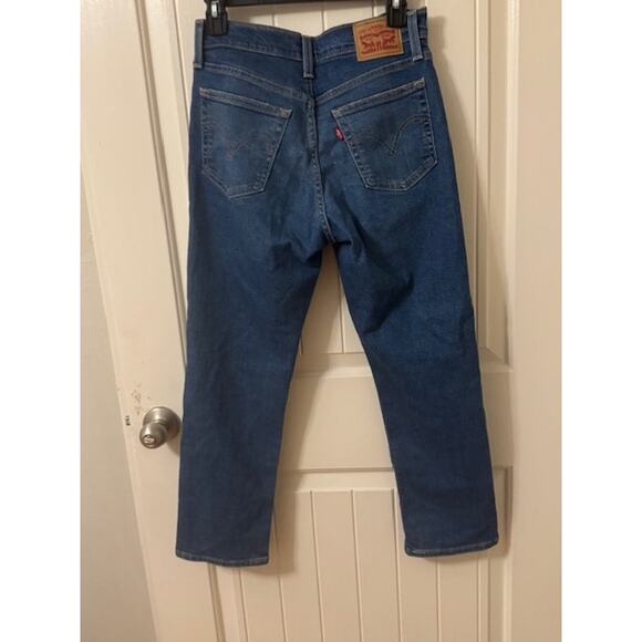 LEVIS WEDGIE STRAIGHT Blue SIZE 27 - Picture 4 of 5